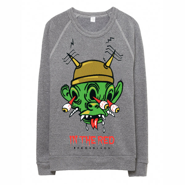 leave it to beaver sweatshirt monsters In The Red Monster Head Sweatshirt – In the Red Records